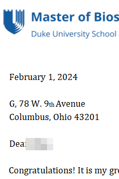 杜克 | 生物統(tǒng)計Offer！GRE僅315，智友團(tuán)隊助力美本OSU學(xué)姐的申請之路