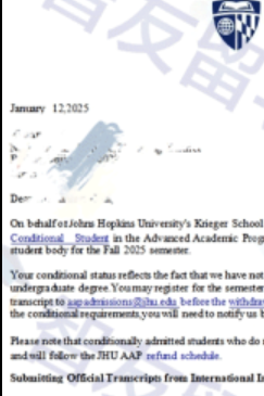 約翰斯霍普金斯、杜克雙Offer｜GPA3.1，經(jīng)濟(jì)學(xué)名校Offer一箭雙雕！