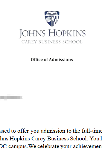 JHU | 雙非逆襲TOP10金融碩士，GPA3.4又如何？智友精心打磨文書(shū)幫你進(jìn)名校！